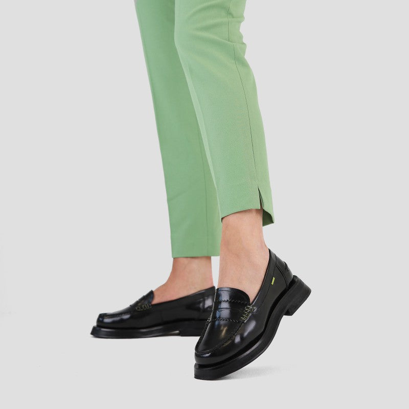 New Frizo Black Leather Loafers 66436-O-01 - 8