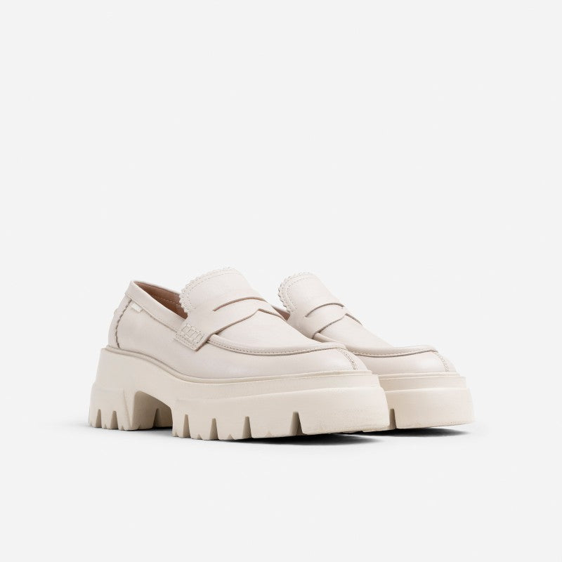 O Tizz Off-White Chunky Loafers 66448-AA-05 - 2