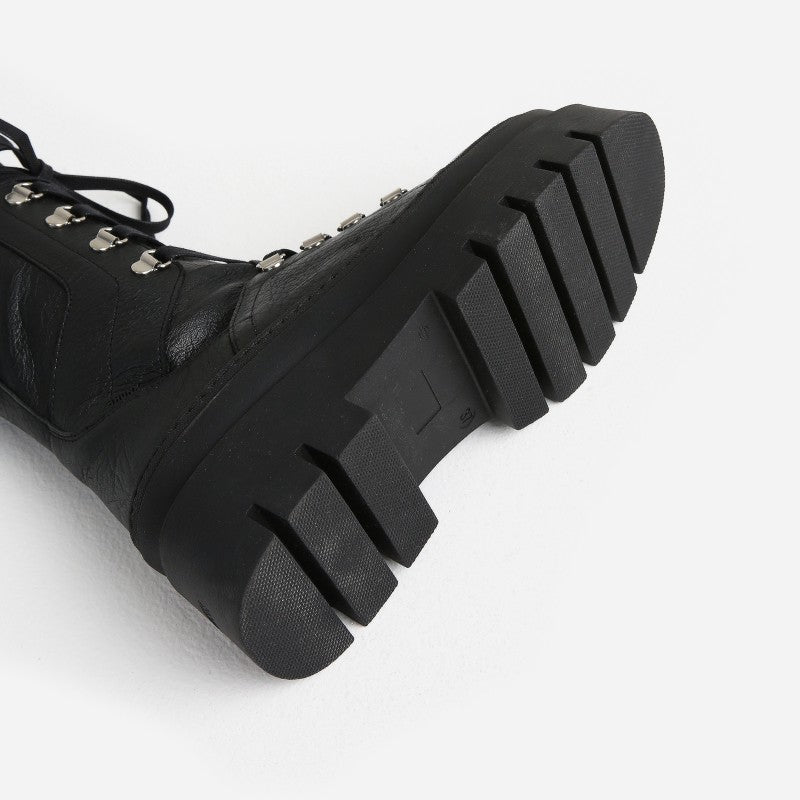 Evi Ann Black Biker Boots 47425-G-01 - 7