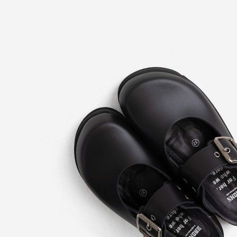 Mary Jane Baylorr Black Chunky Sandals 84970-A-01 - 4