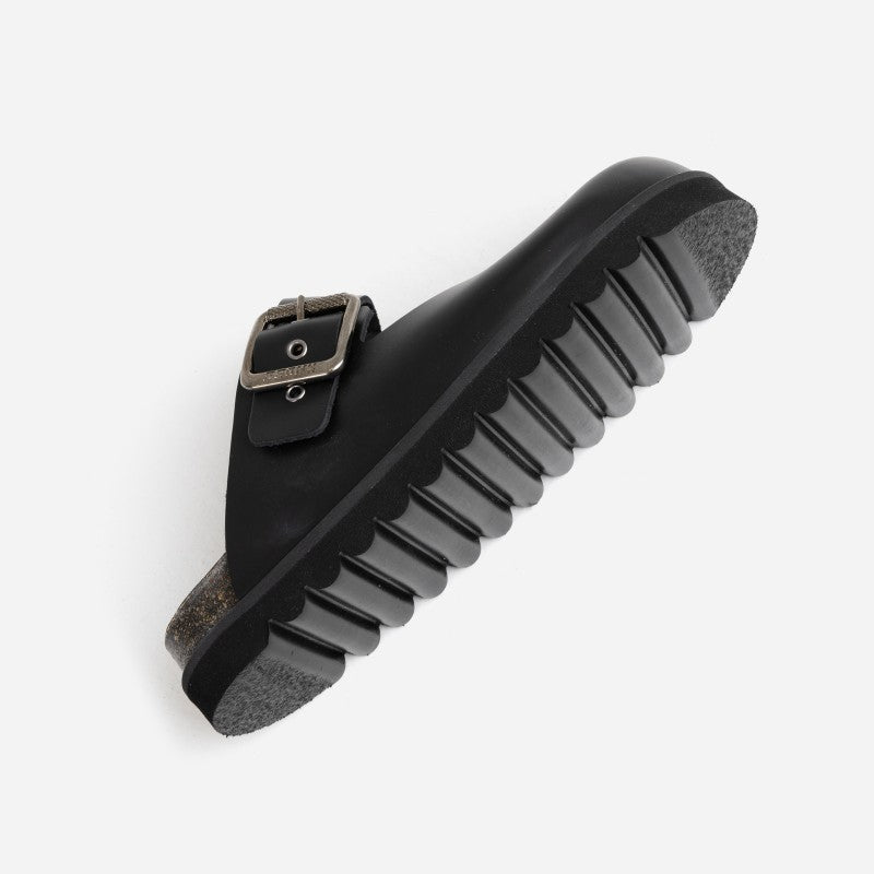 Mary Jane Baylorr Black Chunky Sandals 84970-A-01 - 6