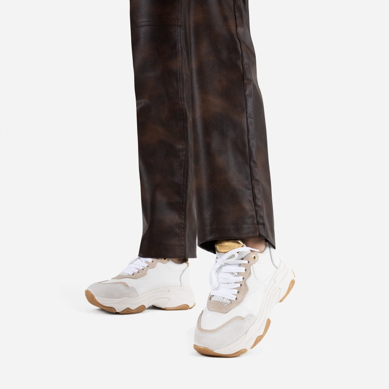 Baisley Off White Gold Chunky Sneakers 66456-AC-3677 - 6