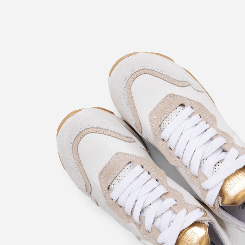 Baisley Off White Gold Chunky Sneakers 66456-AC-3677 - 4