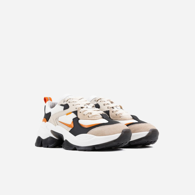 Linny Black Orange Chunky Sneakers 66461-AC-3702 - 4