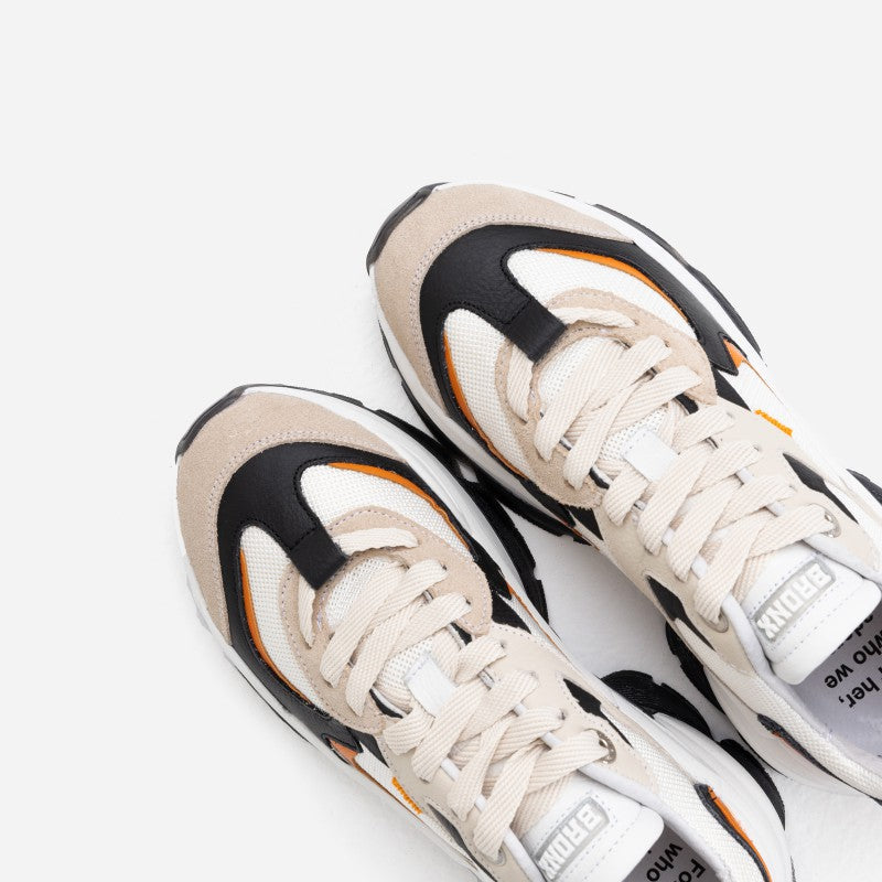 Linny Black Orange Chunky Sneakers 66461-AC-3702 - 5