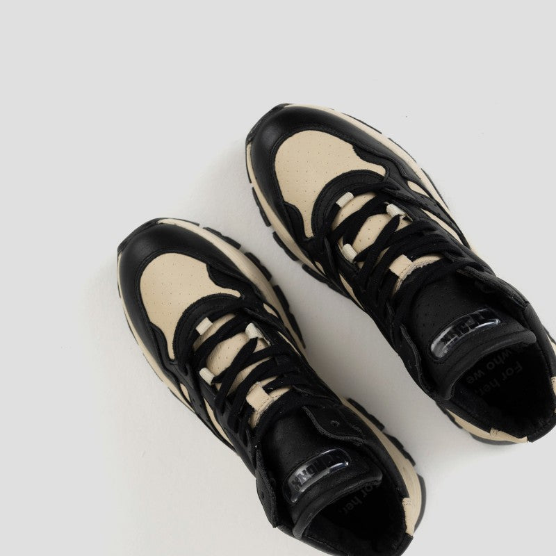 Tayke Over High Top Black Camel Chunky Sneakers 47309-AA-738 - 5