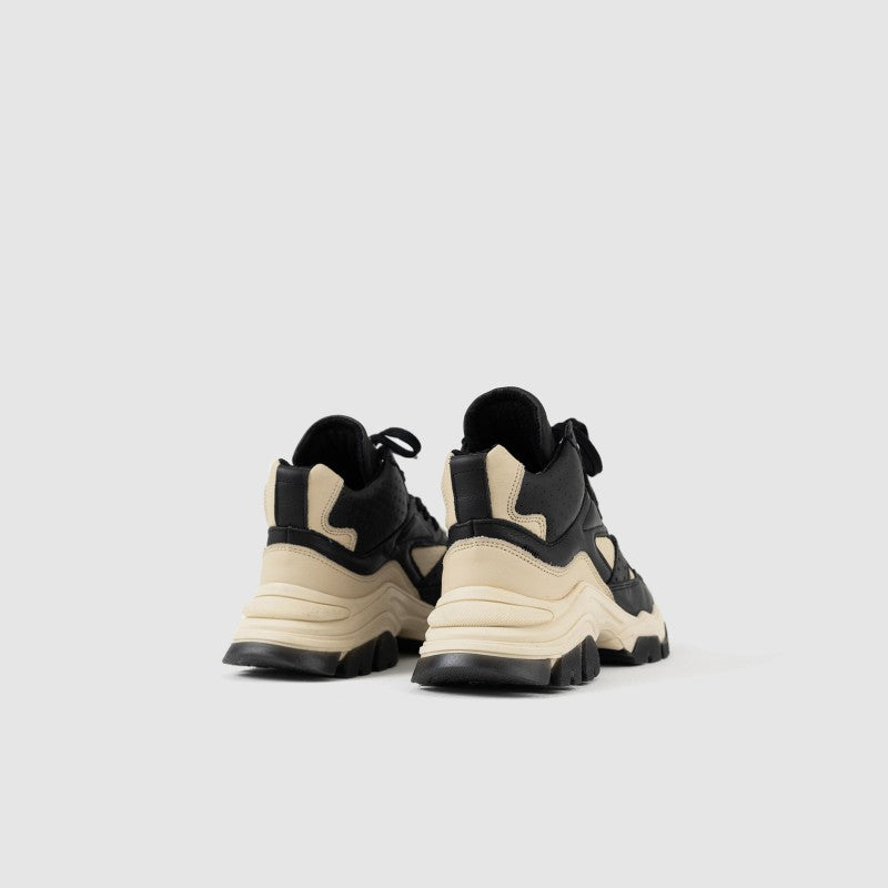 Tayke Over High Top Black Camel Chunky Sneakers 47309-AA-738 - 4