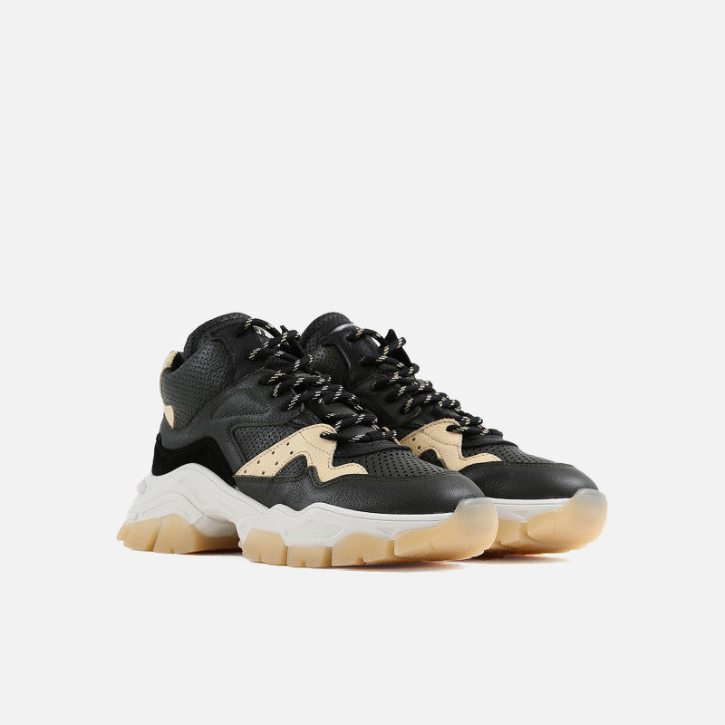 Tayke Over High Top Khaki Black Chunky Sneakers 47309-AB-3646 - 2