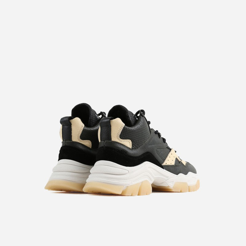 Tayke Over High Top Khaki Black Chunky Sneakers 47309-AB-3646 - 3