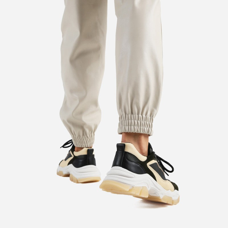 Tayke Over Khaki Black Chunky Sneakers 66366-CA-3646 - 7
