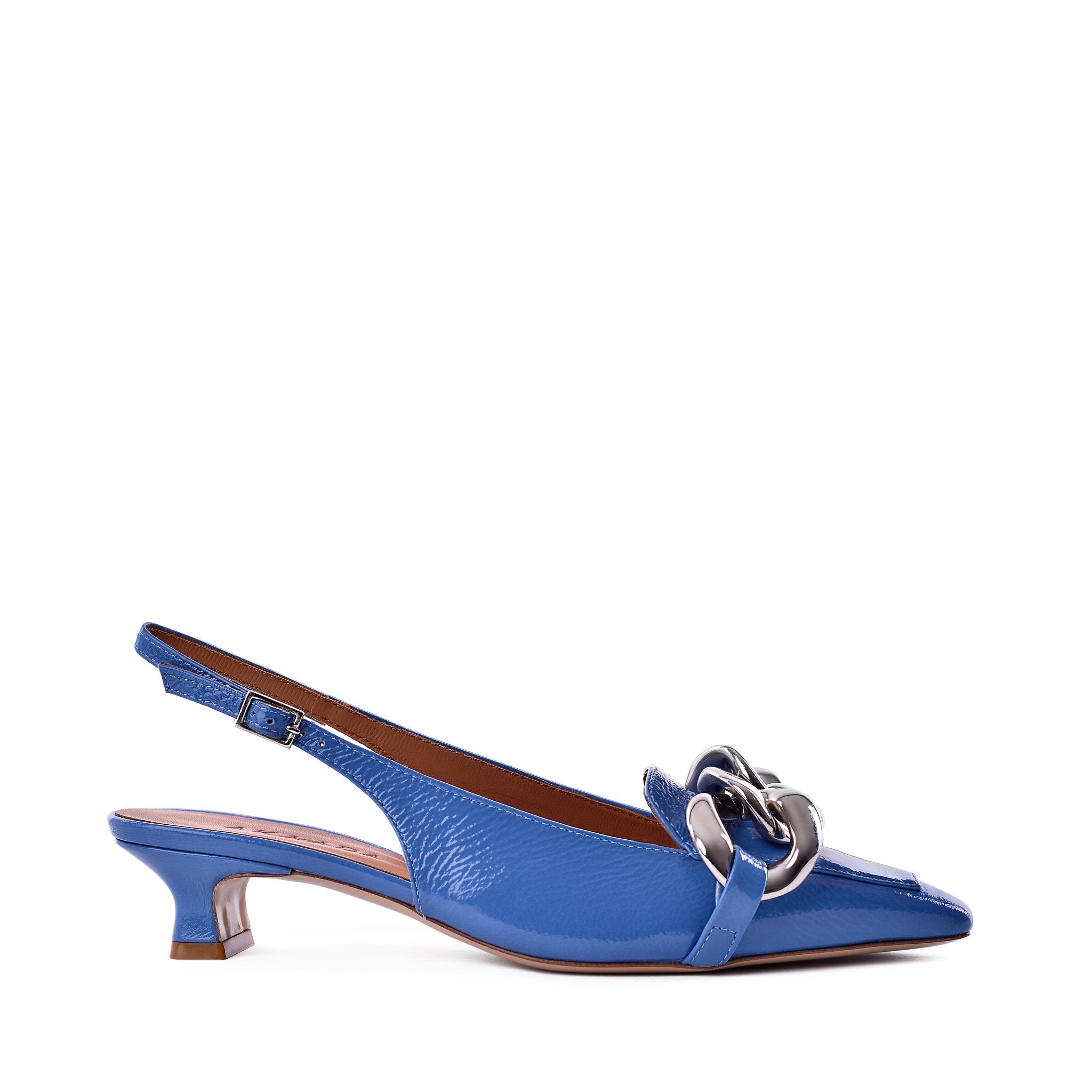 Erity Light Blue Naplak Slingback Pumps C406-03 - 1
