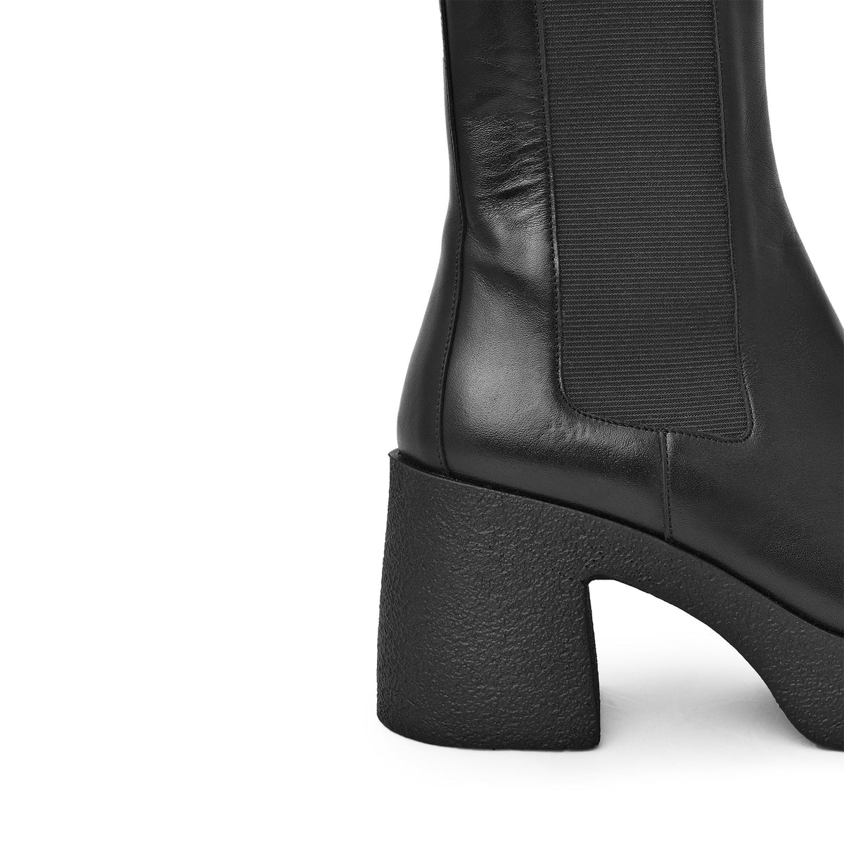 Momo Black Leather Chelsea Boots 20077-04-01 - 11