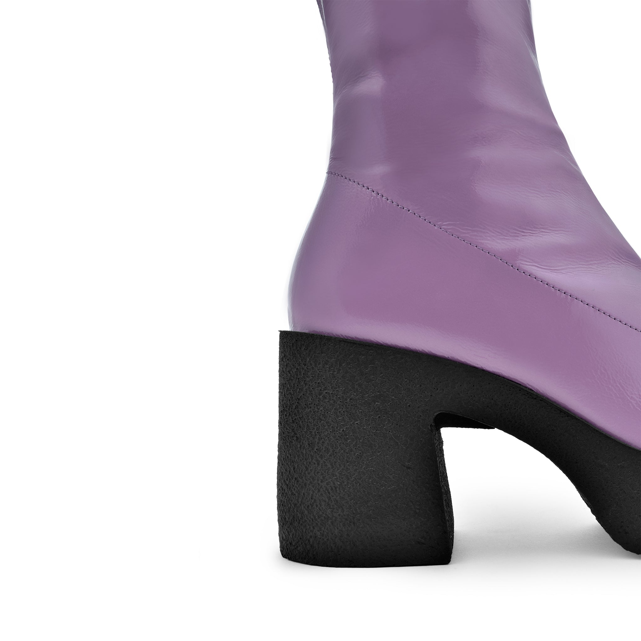 Izumi Violet Patent Stretch Leather Chunky Boots 20077-01-22 - 14