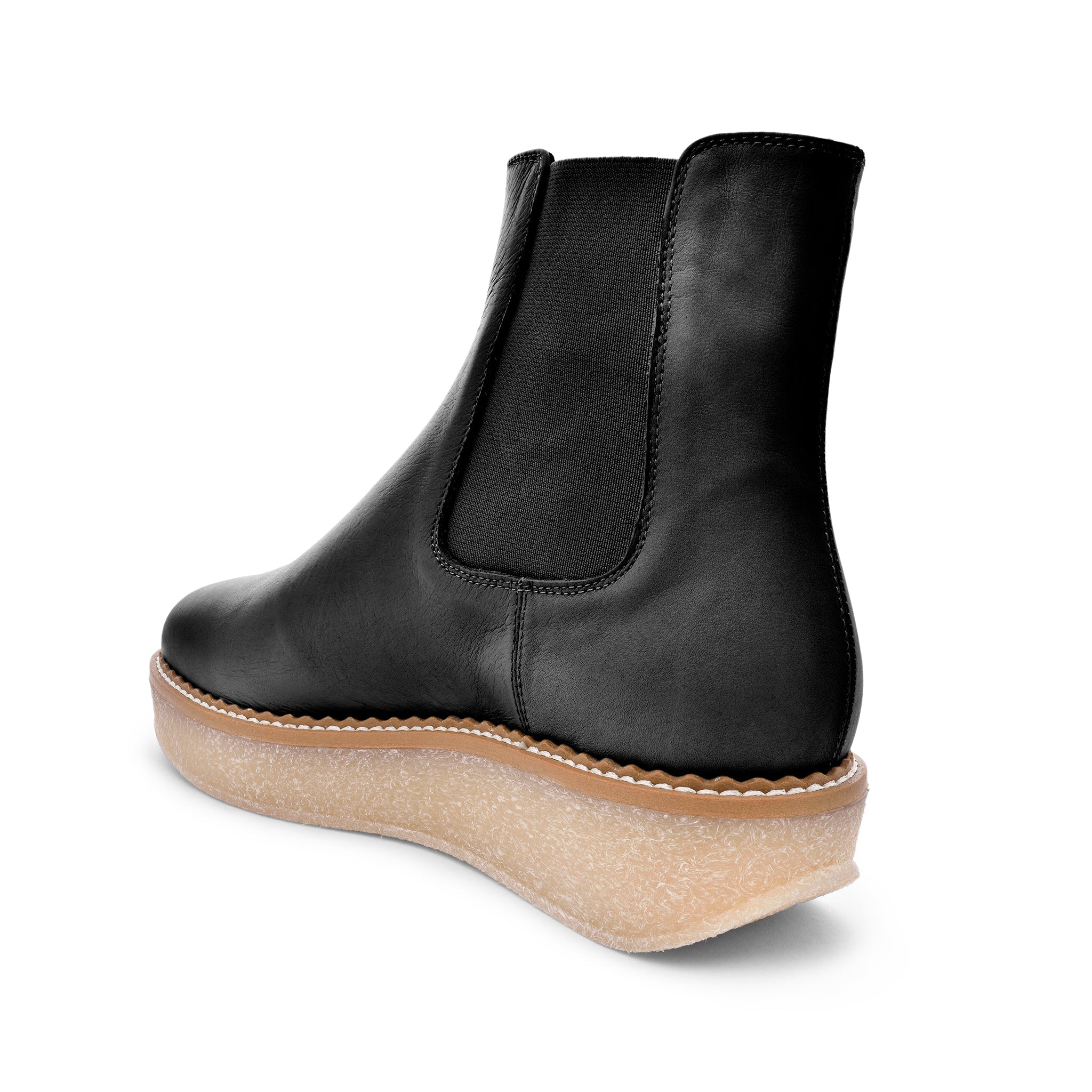 Machi Black Leather Chelsea Boots 2005_BLACK- 5