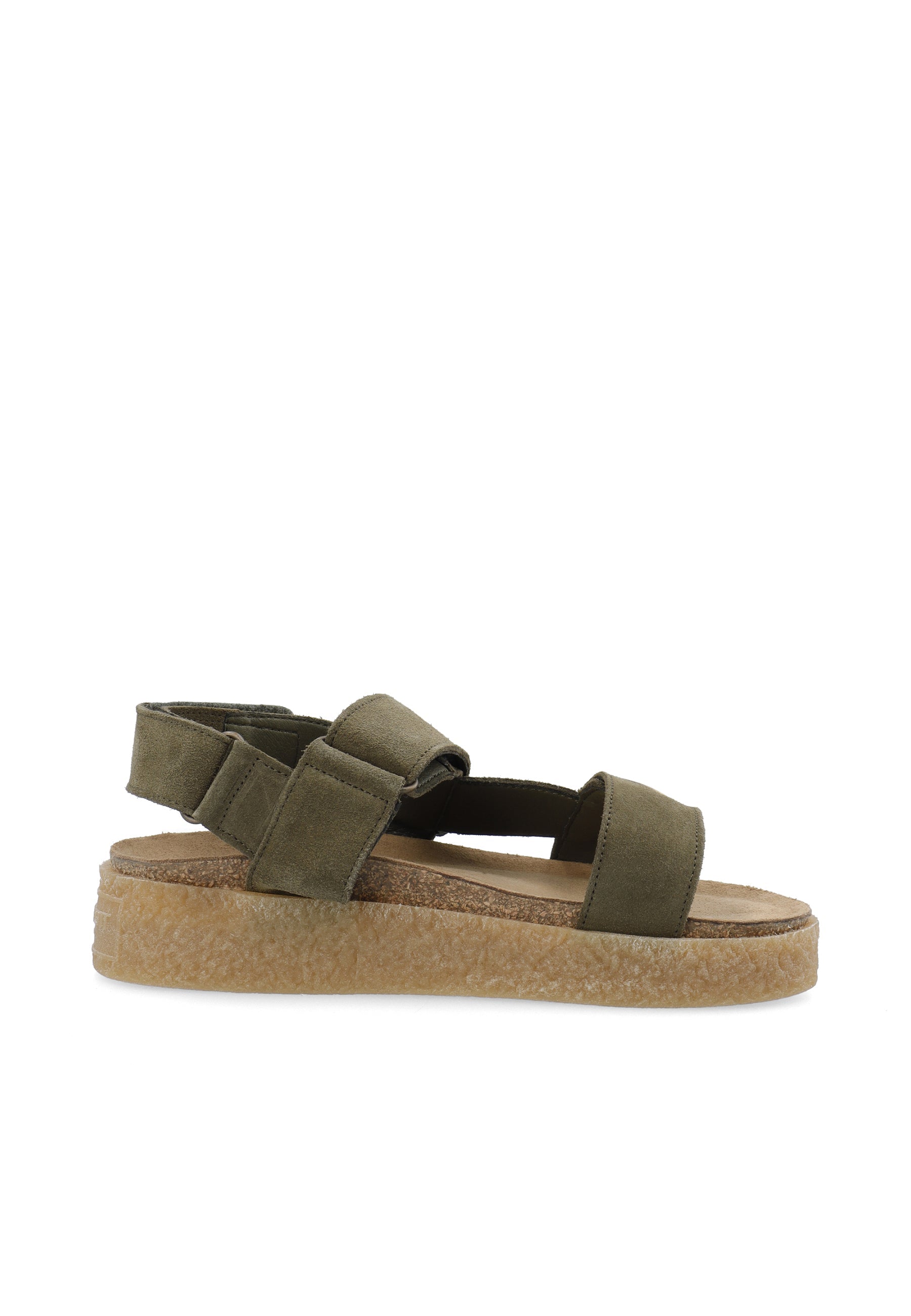 CASHOTT CASDAGMAR Velcro Sandal Suede Velcro Olive