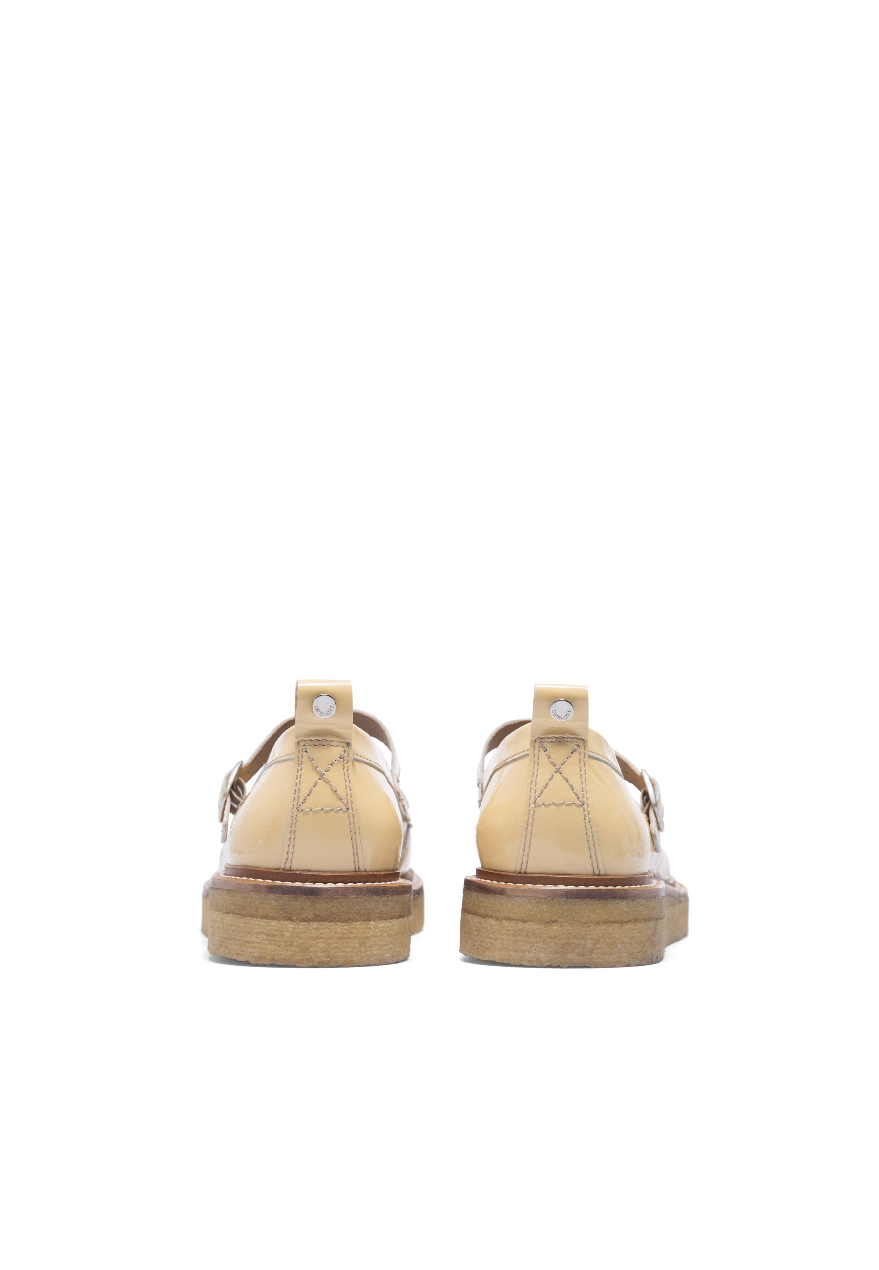CASHOTT CASDEA Mary Jane Patent T-Straps Light Yellow