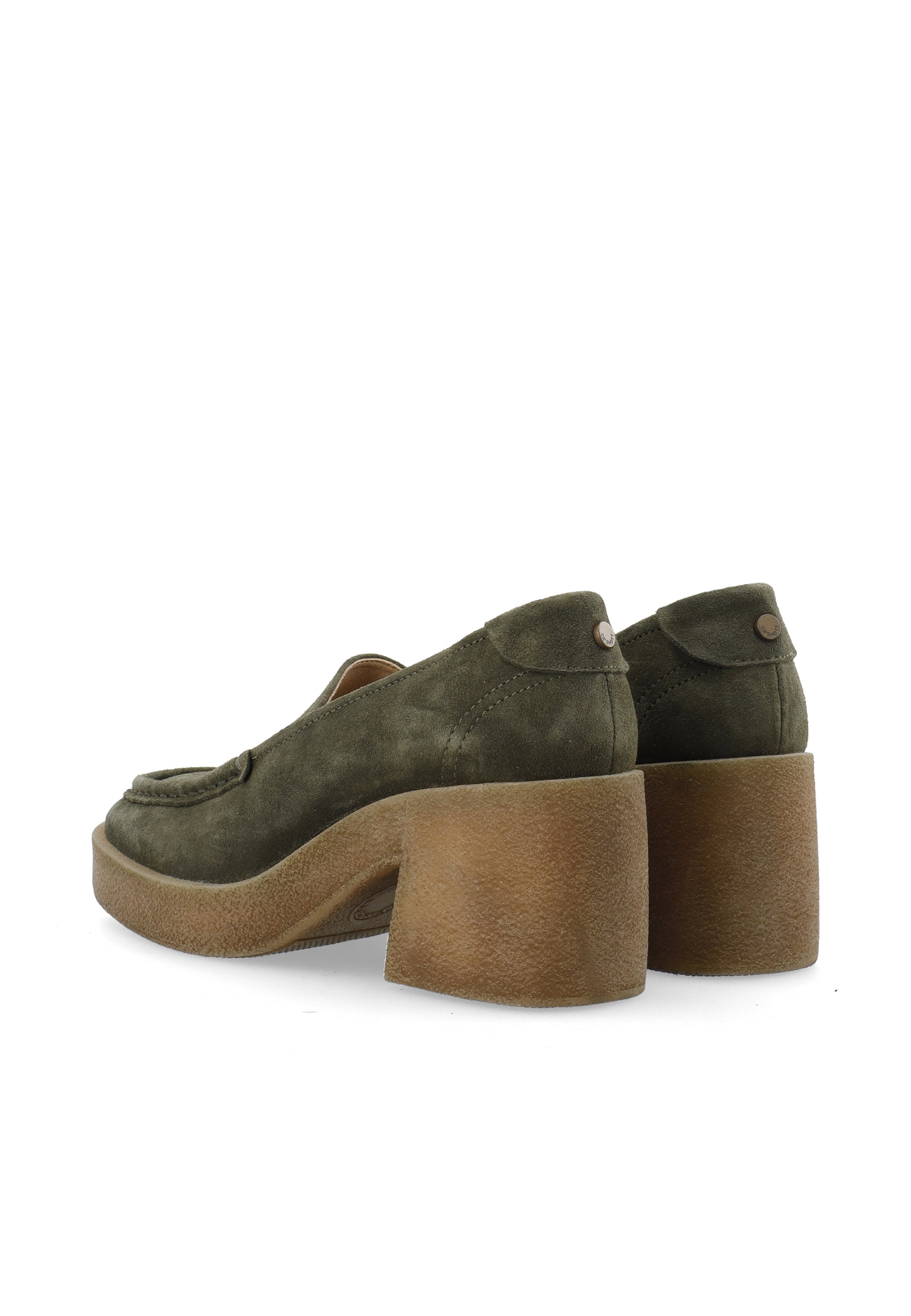 CASHOTT CASEMILY Loafer Suede Penny Loafer Dark Olive