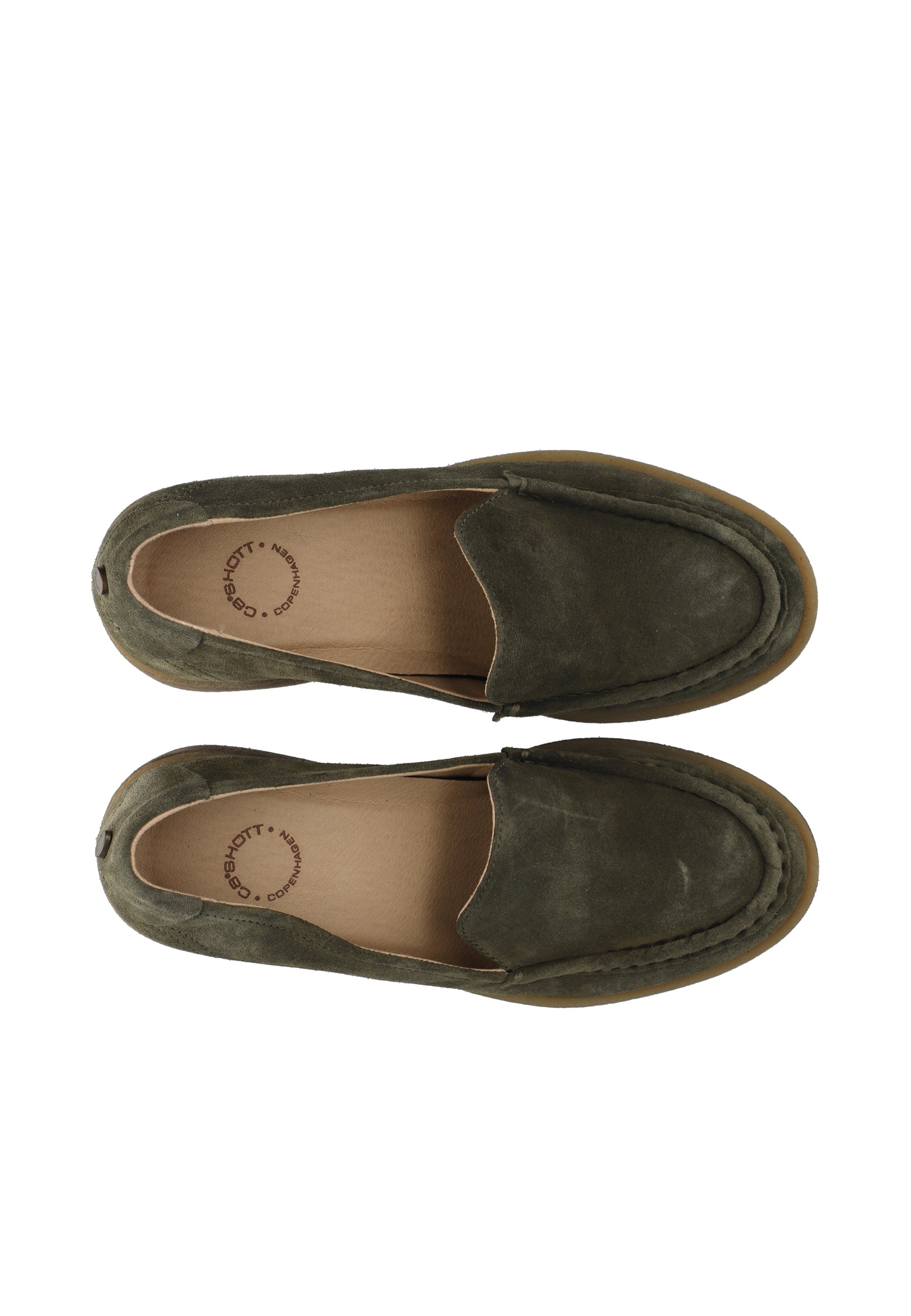 CASHOTT CASEMILY Loafer Suede Penny Loafer Dark Olive