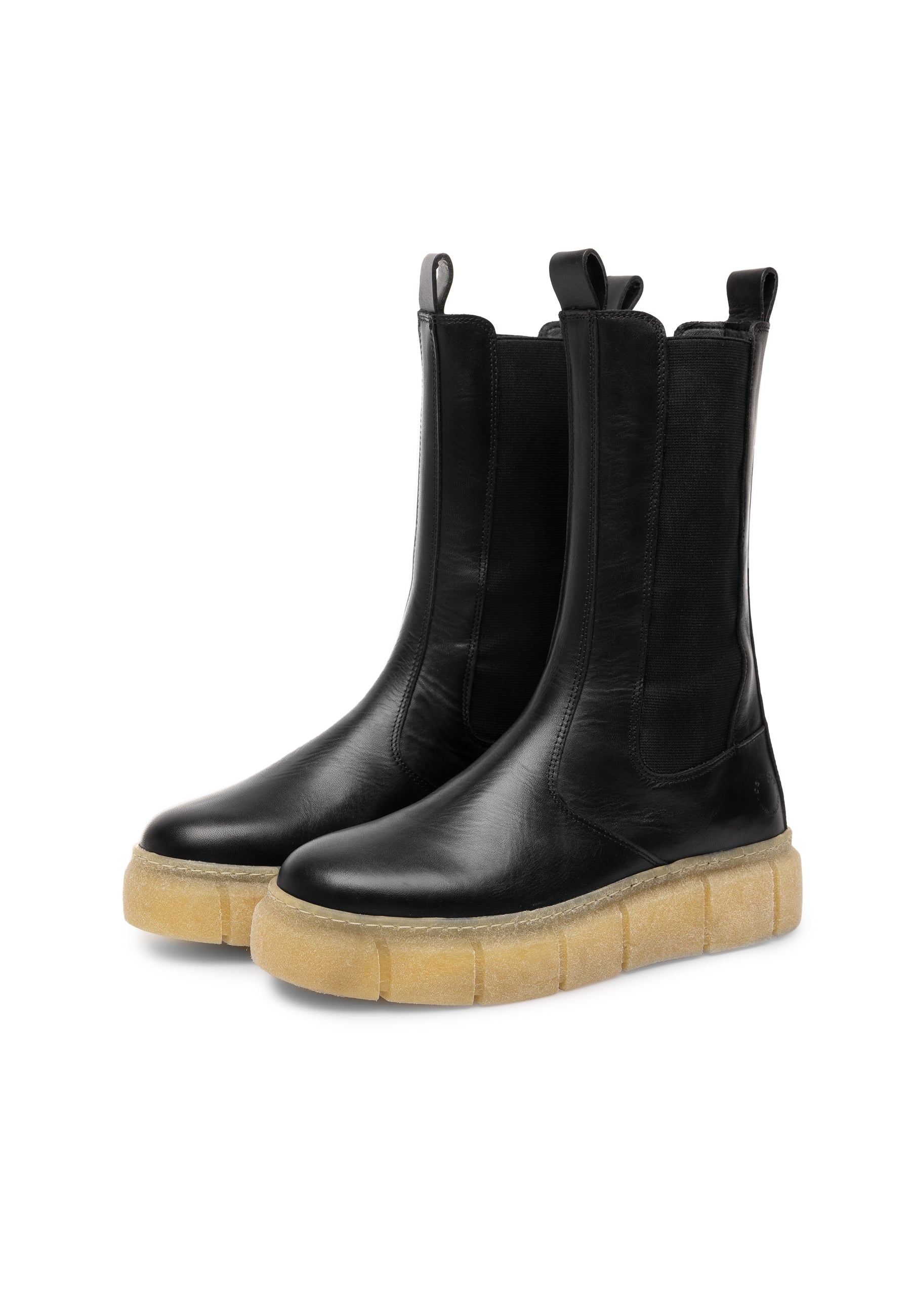 CASHOTT CASFLORA Chelsea Boot Leather Chelsea Black