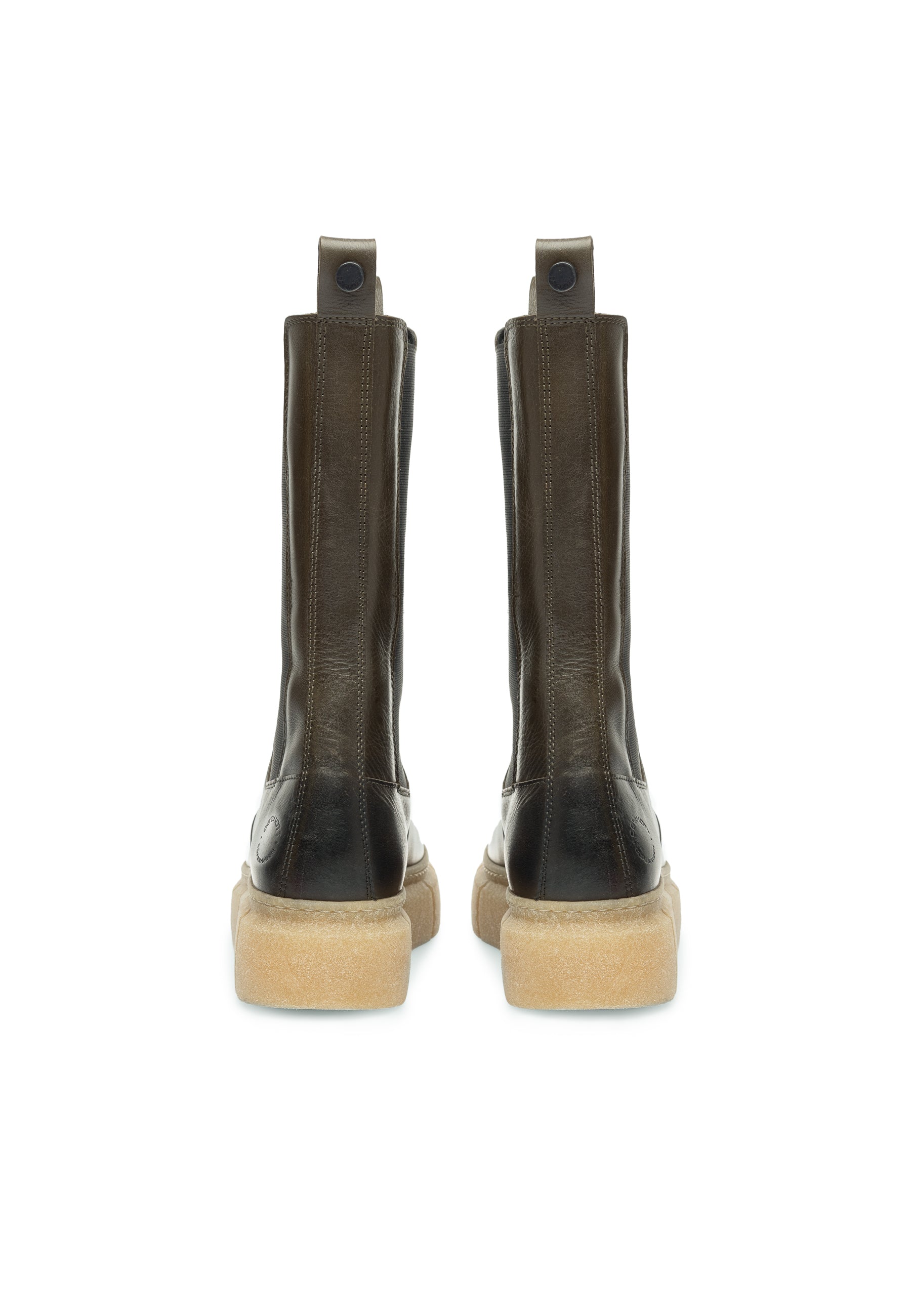 CASHOTT CASFLORA Chelsea Boot Leather Chelsea Olive