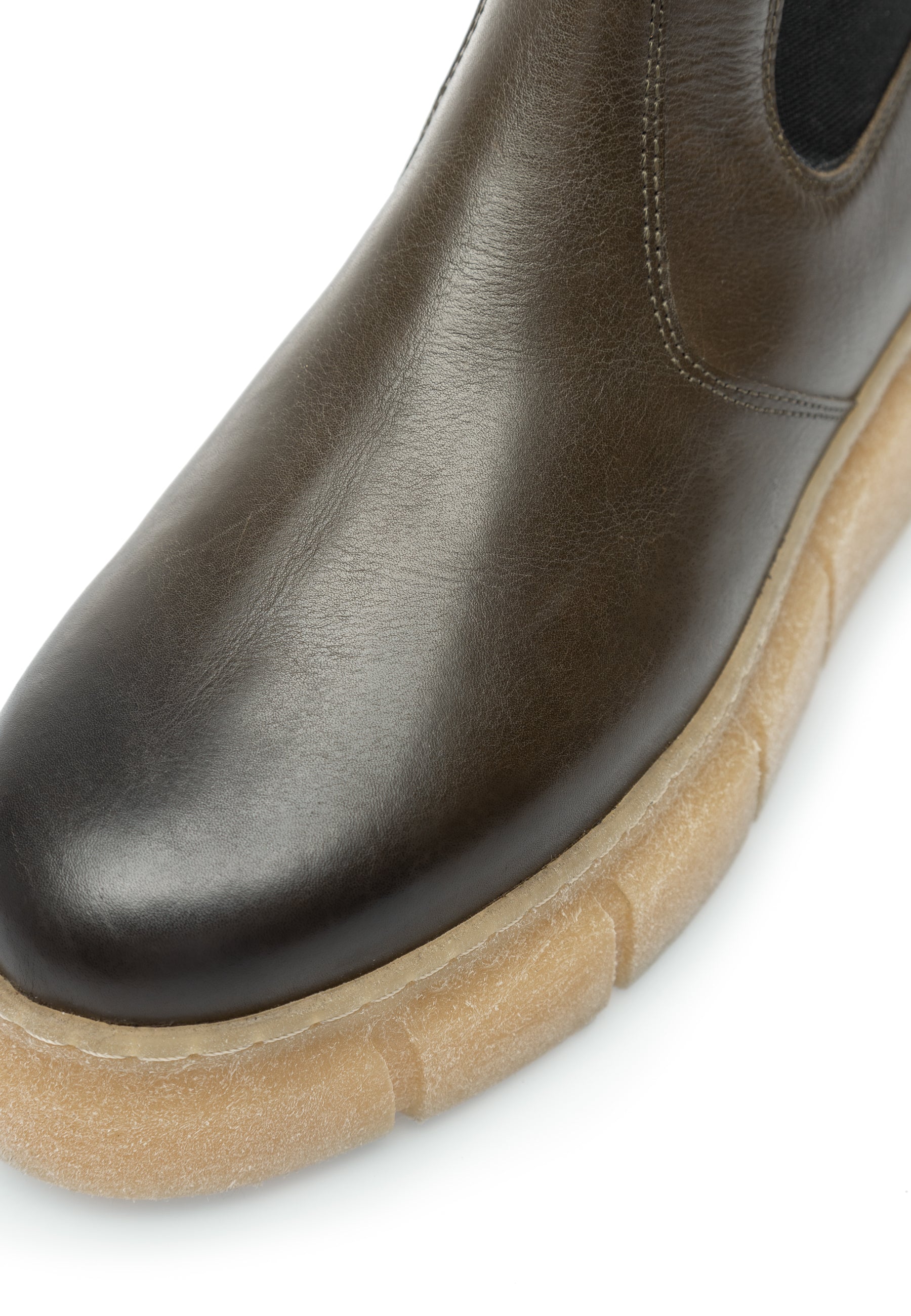 CASHOTT CASFLORA Chelsea Boot Leather Chelsea Olive