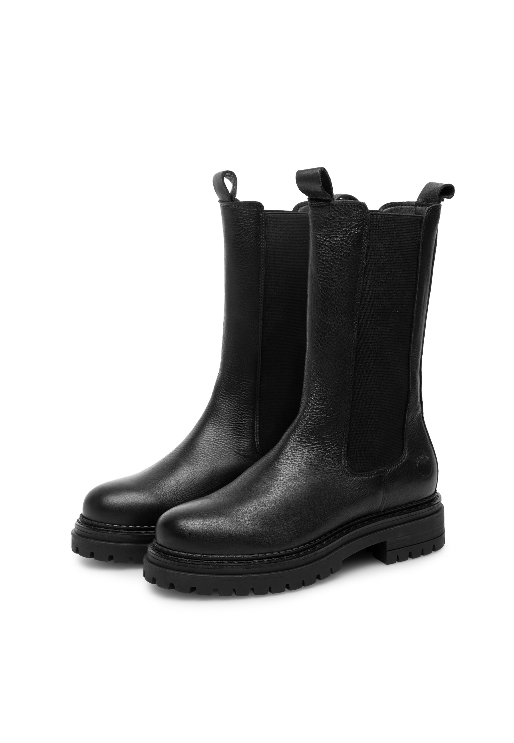 CASHOTT CASHANNAH Chelsea Boot High Cut Leather Chelsea Delfi Black 256