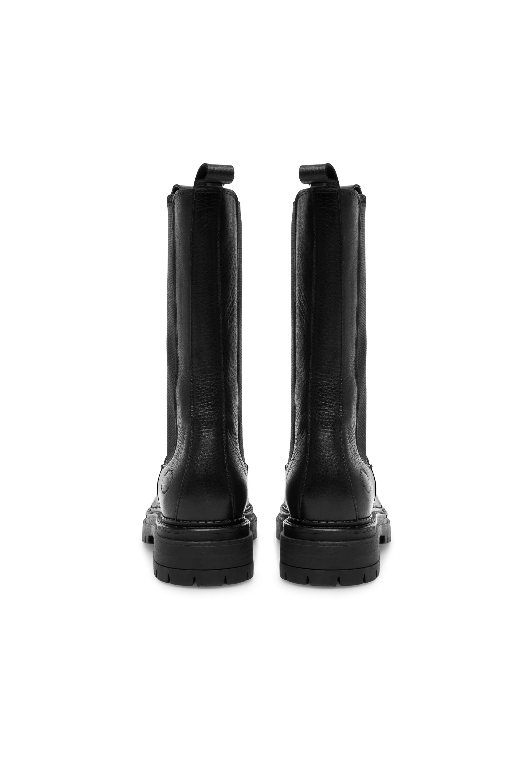 CASHOTT CASHANNAH Chelsea Boot High Cut Leather Chelsea Delfi Black 256