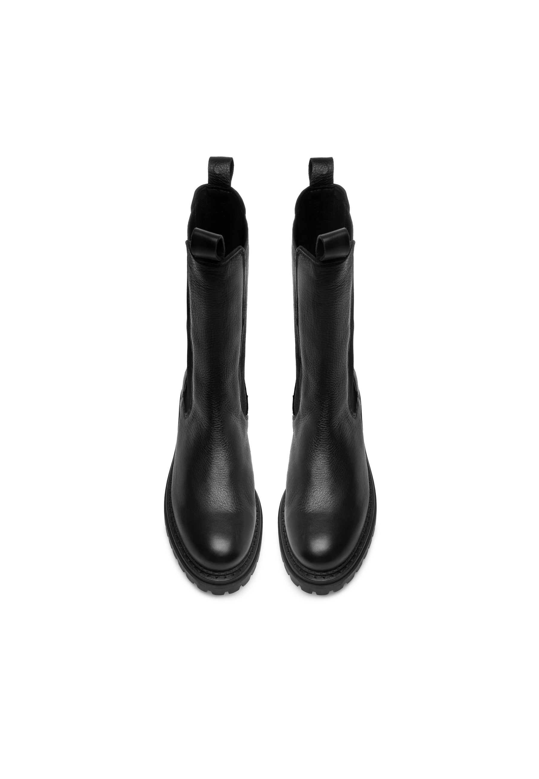 CASHOTT CASHANNAH Chelsea Boot High Cut Leather Chelsea Delfi Black 256