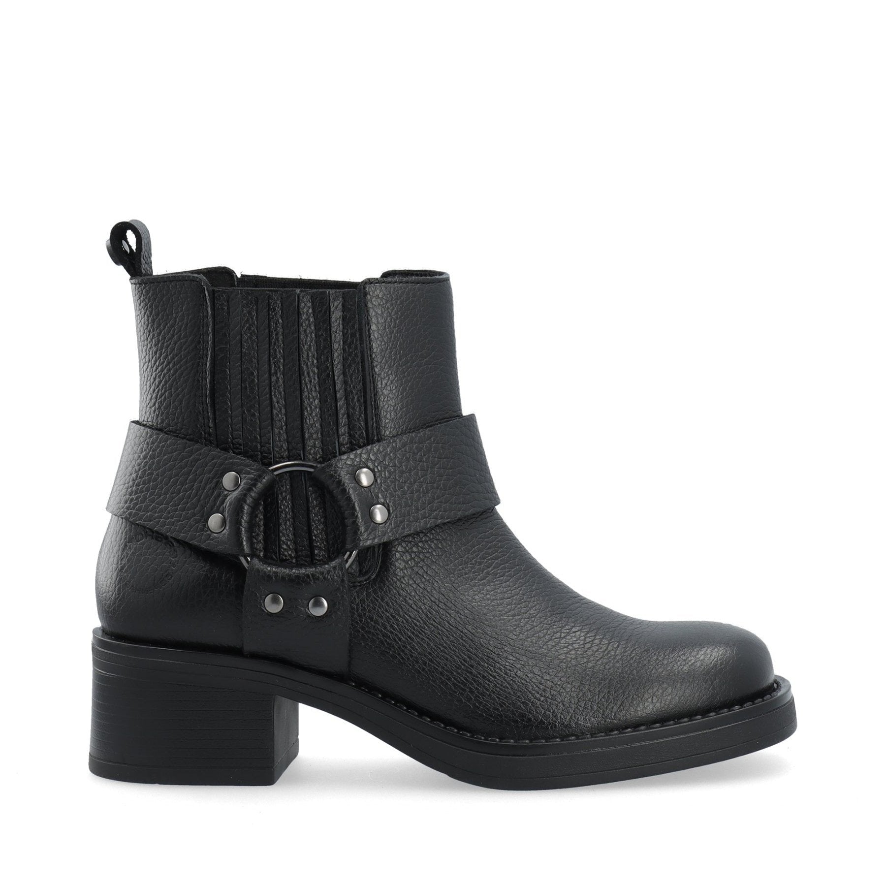 CASHOTT CASRIKKE Chelsea Biker Boot Leather Biker Black