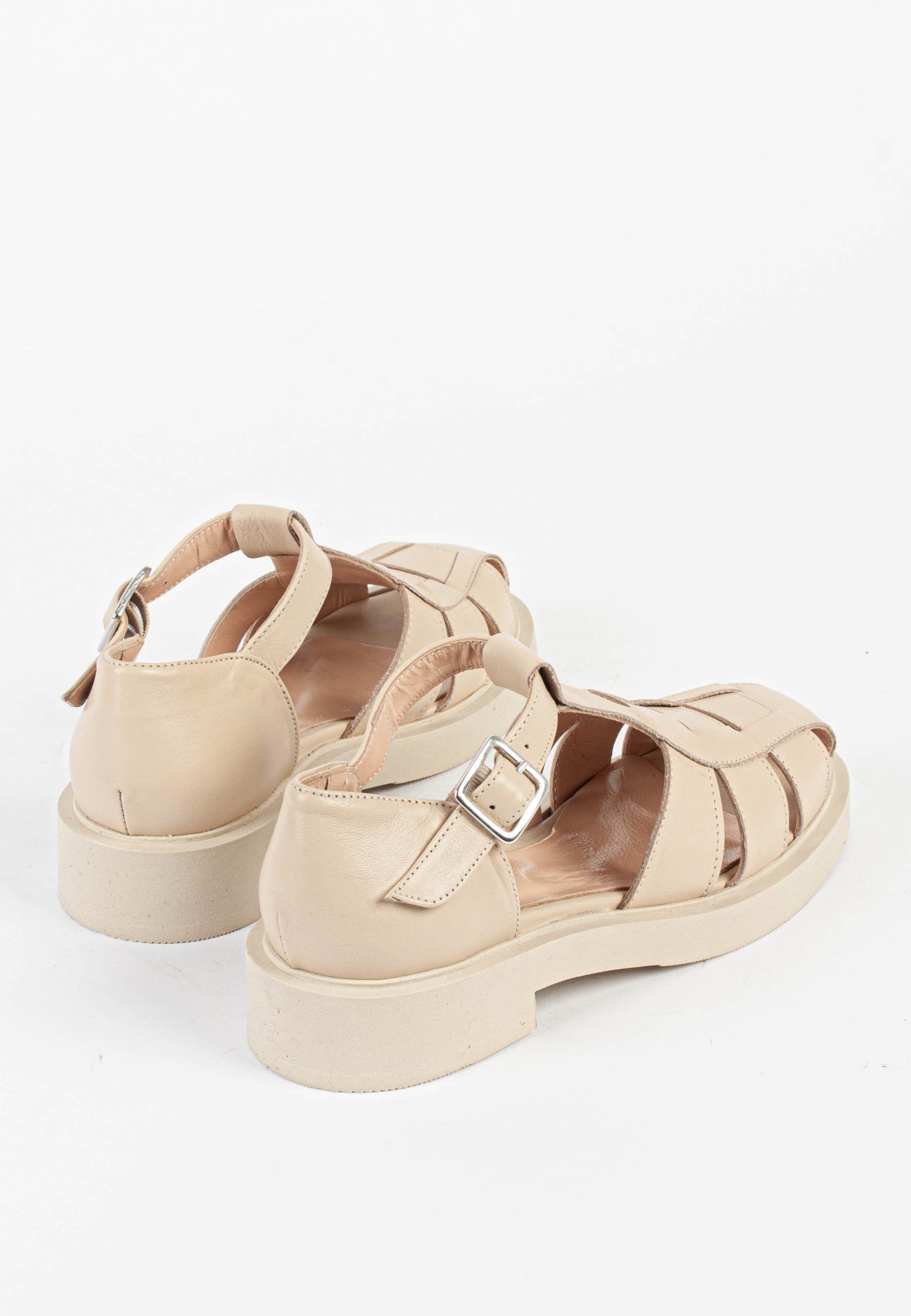 Clara Latte Leather Sandals CLARA-LATTE - 6
