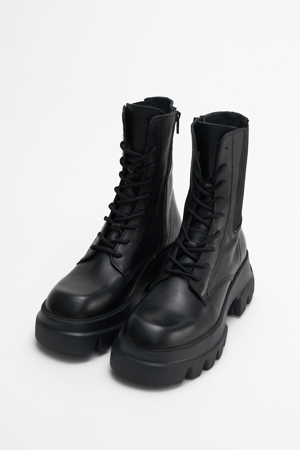 Vitello Black Combat Boots CPH169BLACK - 3