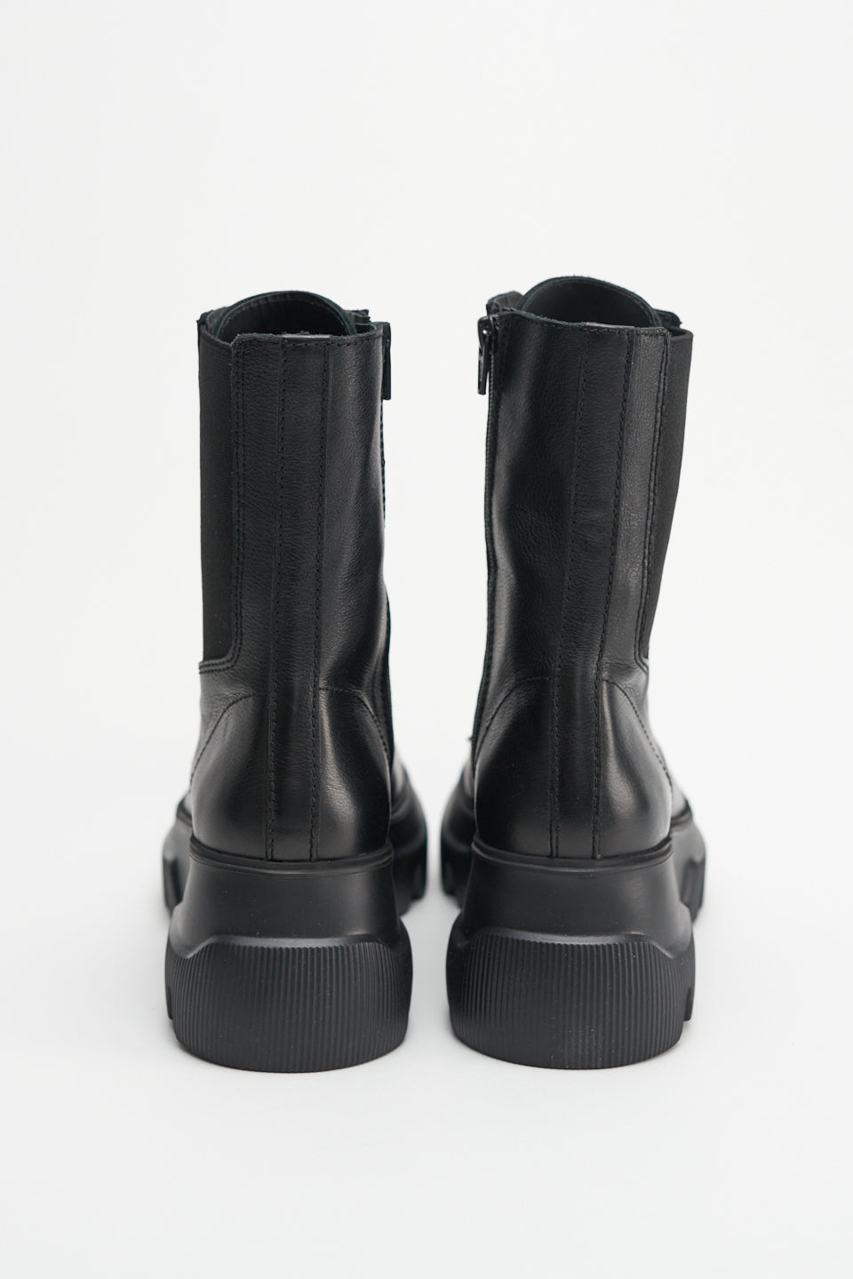 Vitello Black Combat Boots CPH169BLACK - 5
