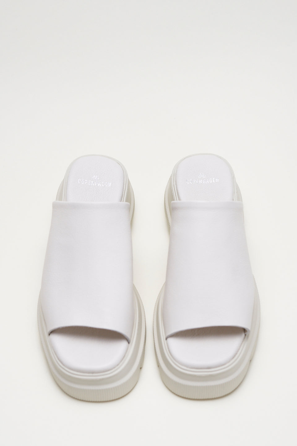 Vitello Eggshell Chunky Slides Sandals CPH231 - 4