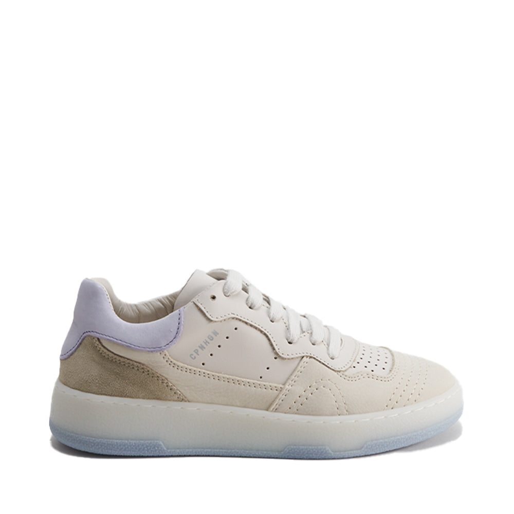 Leather Mix Eggshell Chunky Sneakers CPH461 -1