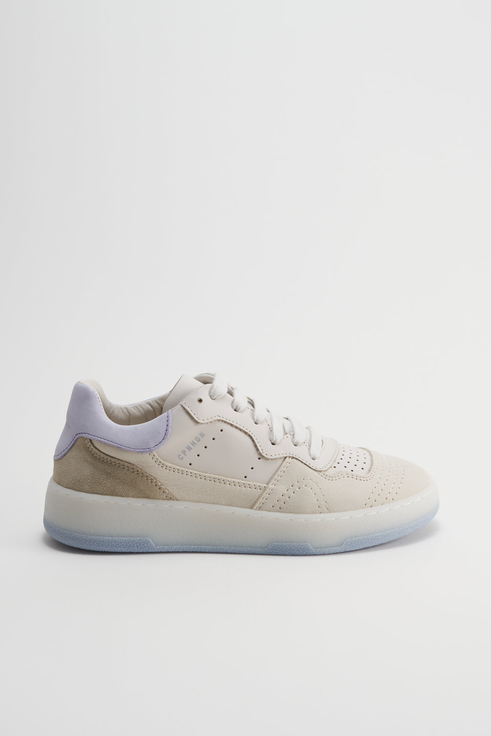 Leather Mix Eggshell Chunky Sneakers CPH461 -9