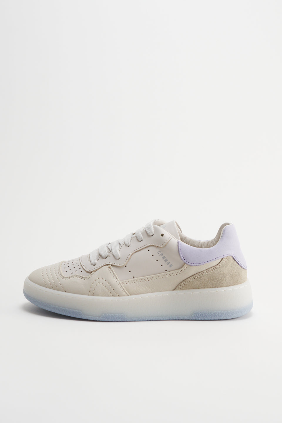 Leather Mix Eggshell Chunky Sneakers CPH461 -8