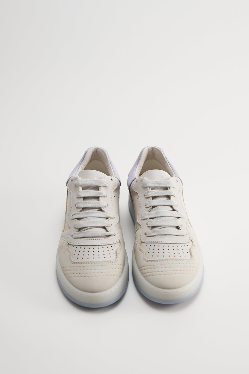 Leather Mix Eggshell Chunky Sneakers CPH461 -7