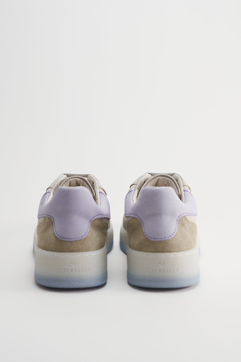 Leather Mix Eggshell Chunky Sneakers CPH461 -6
