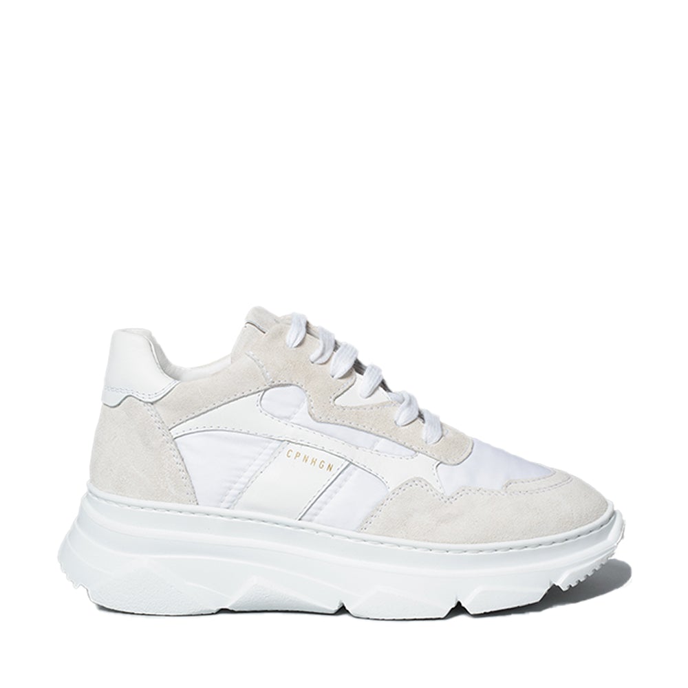 Material Mix White Chunky Sneakers CPH51 - 9