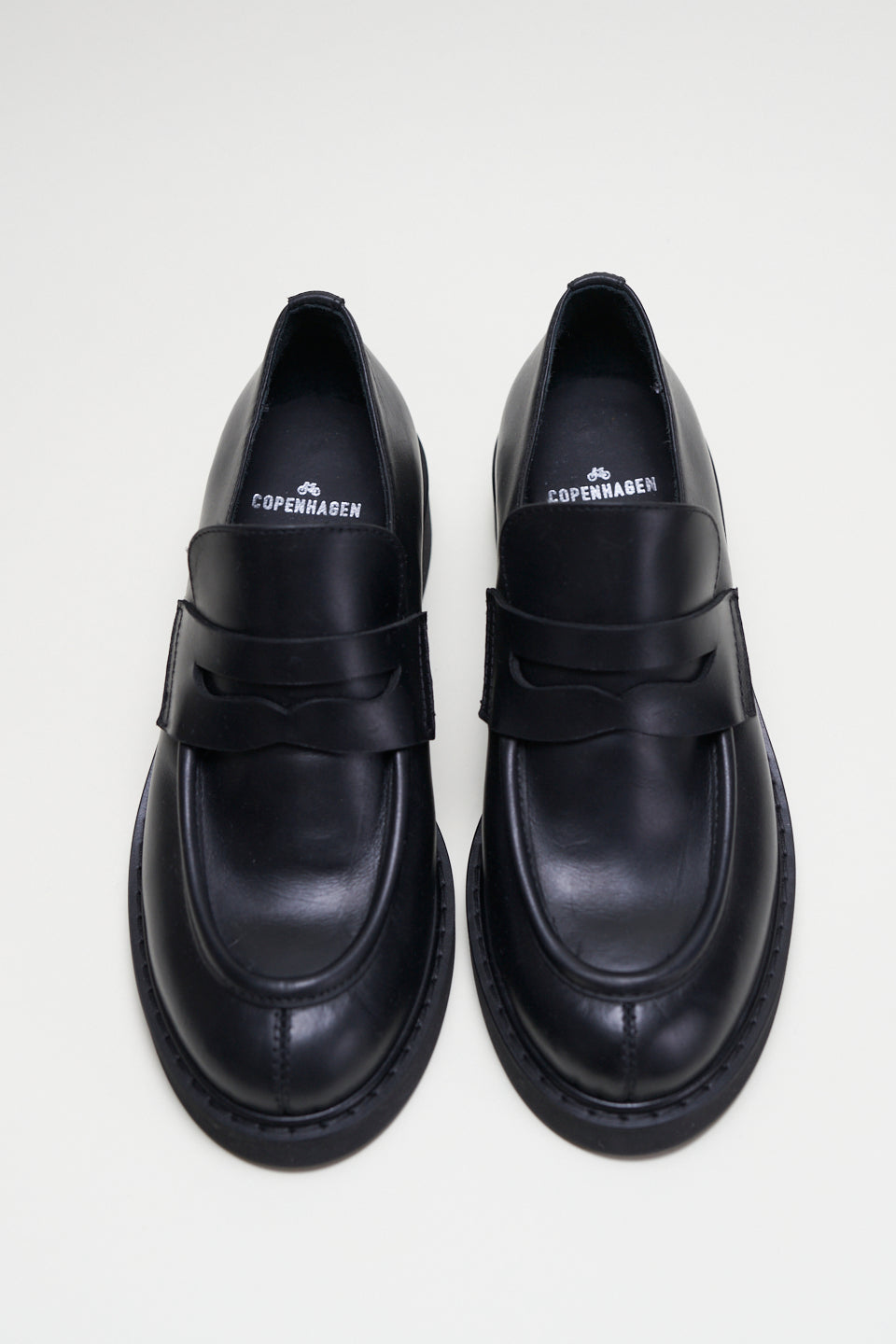 Vitello Black Chunky Loafers CPH797 - 4