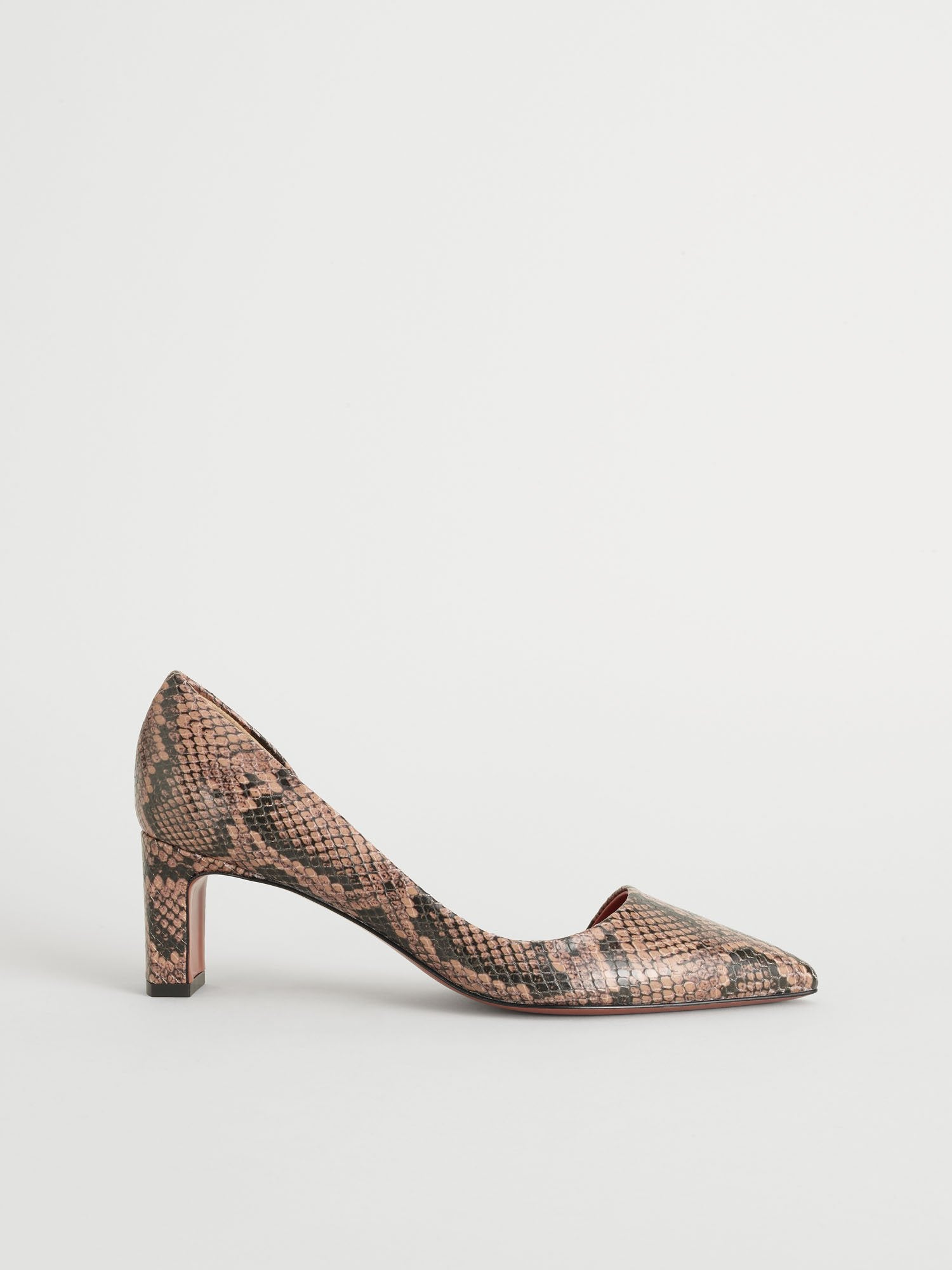 Carmiano Brown Printed Snake Shoes Heels 110832 - 3