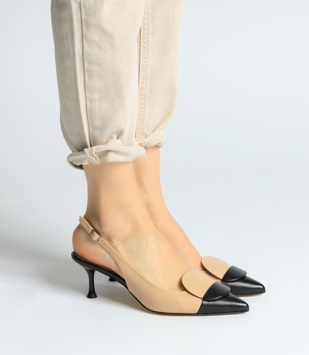 Capretto Circul Sling Back Heeled Shoes Heels 1018/Circul - 2