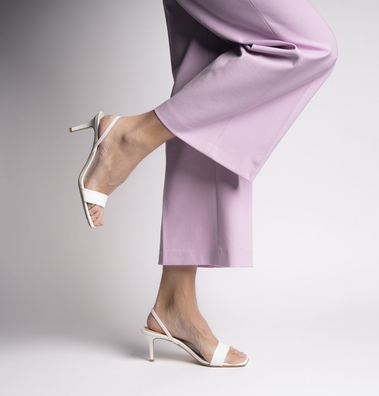 Gifu Nappa White Leather Sandals - 2
