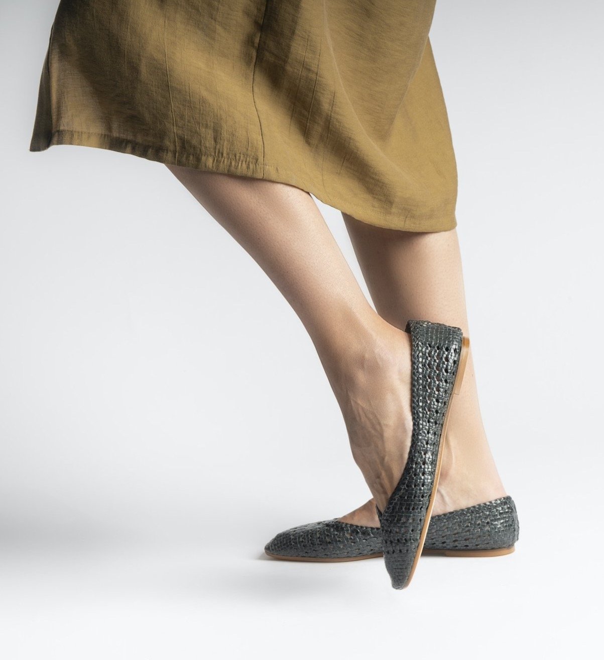 Corfu Jeans Braided Flats - 2