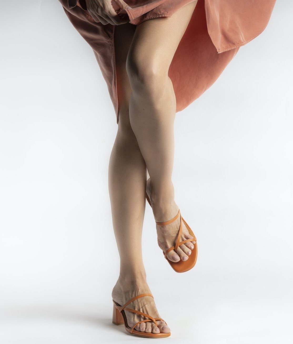 Nature Brick Leather Sandals - 5