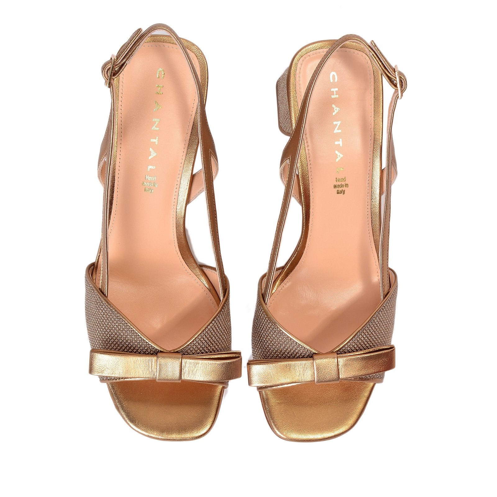 Luxor Bow Glitter Sandals Heels 1103/Gold - 4
