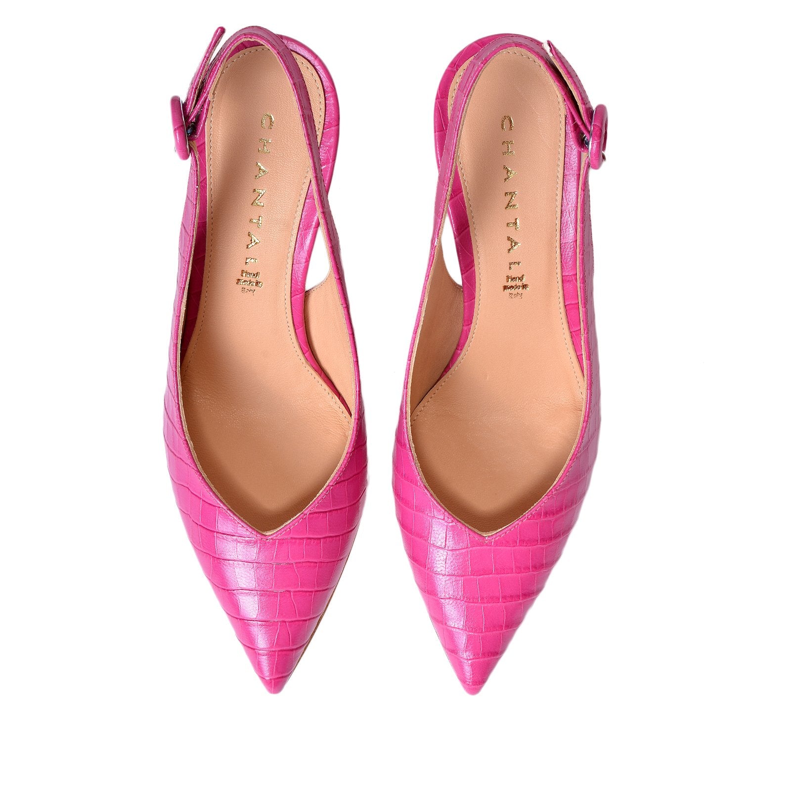 Cocco Fuchsia Sling Back Pumps Heels 1039/Fuchsia - 4