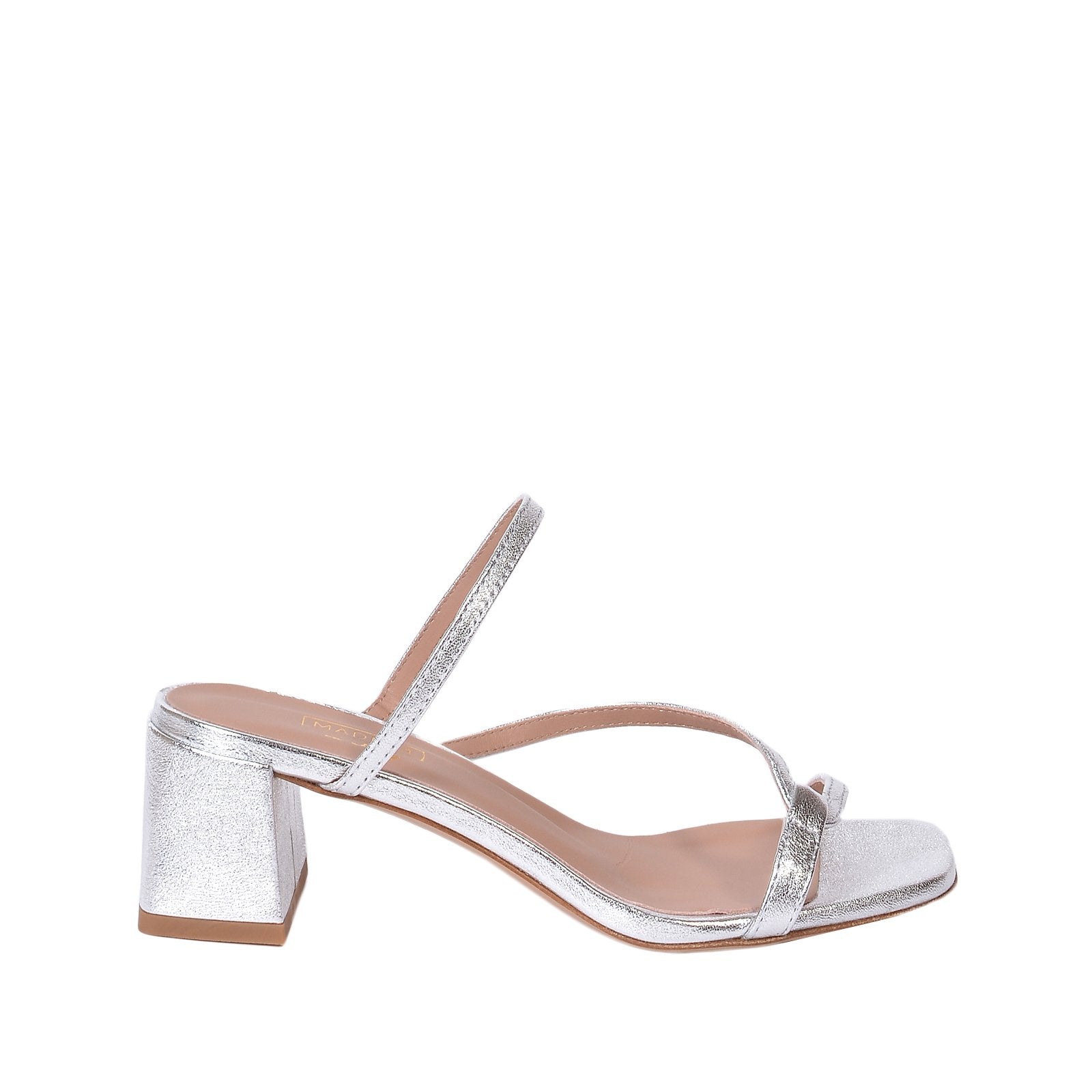 Perla Silver Metallic Leather Sandals 790-014-1 - 1