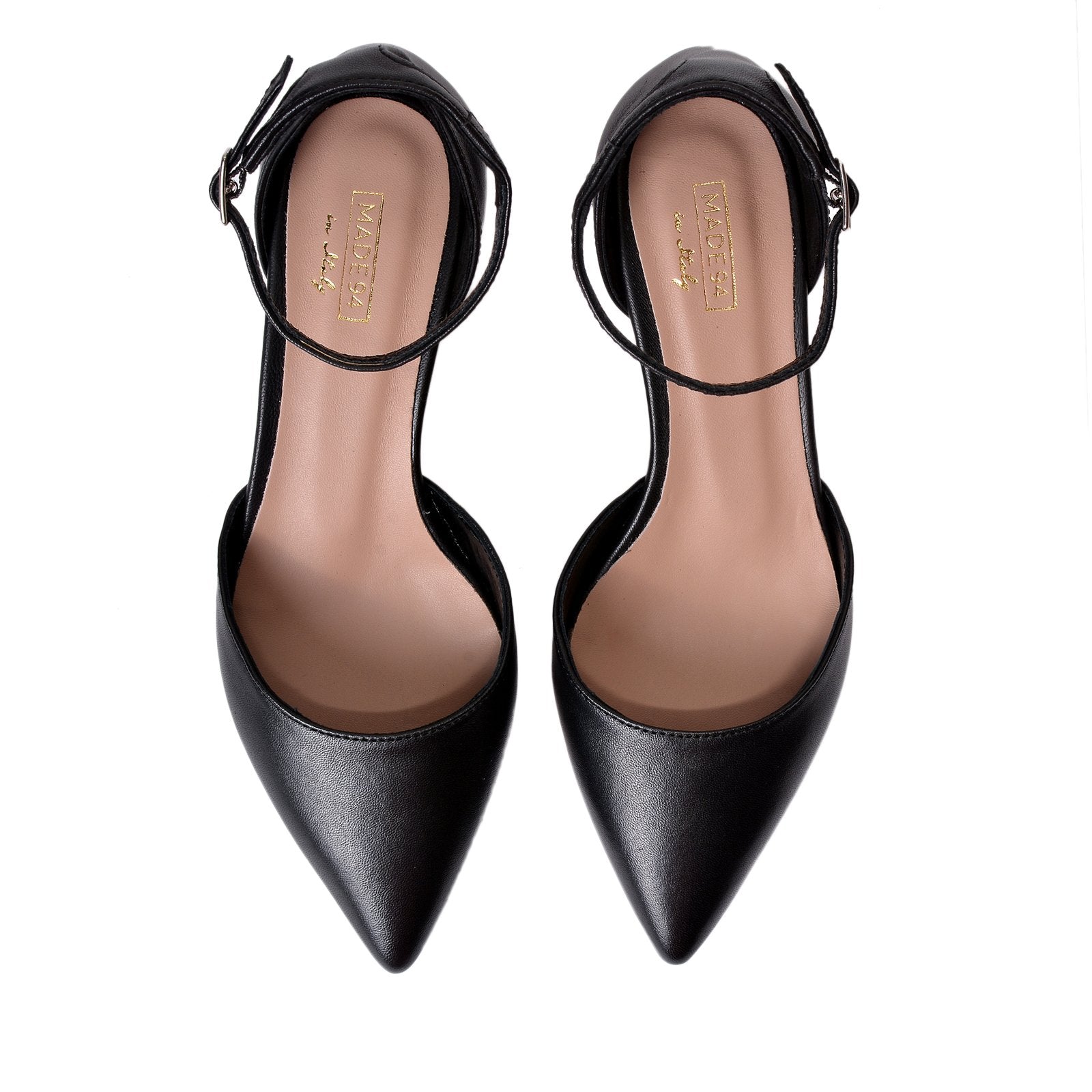 Viki Black Nappa Leather Shoes Heels 790-007-1 - 3