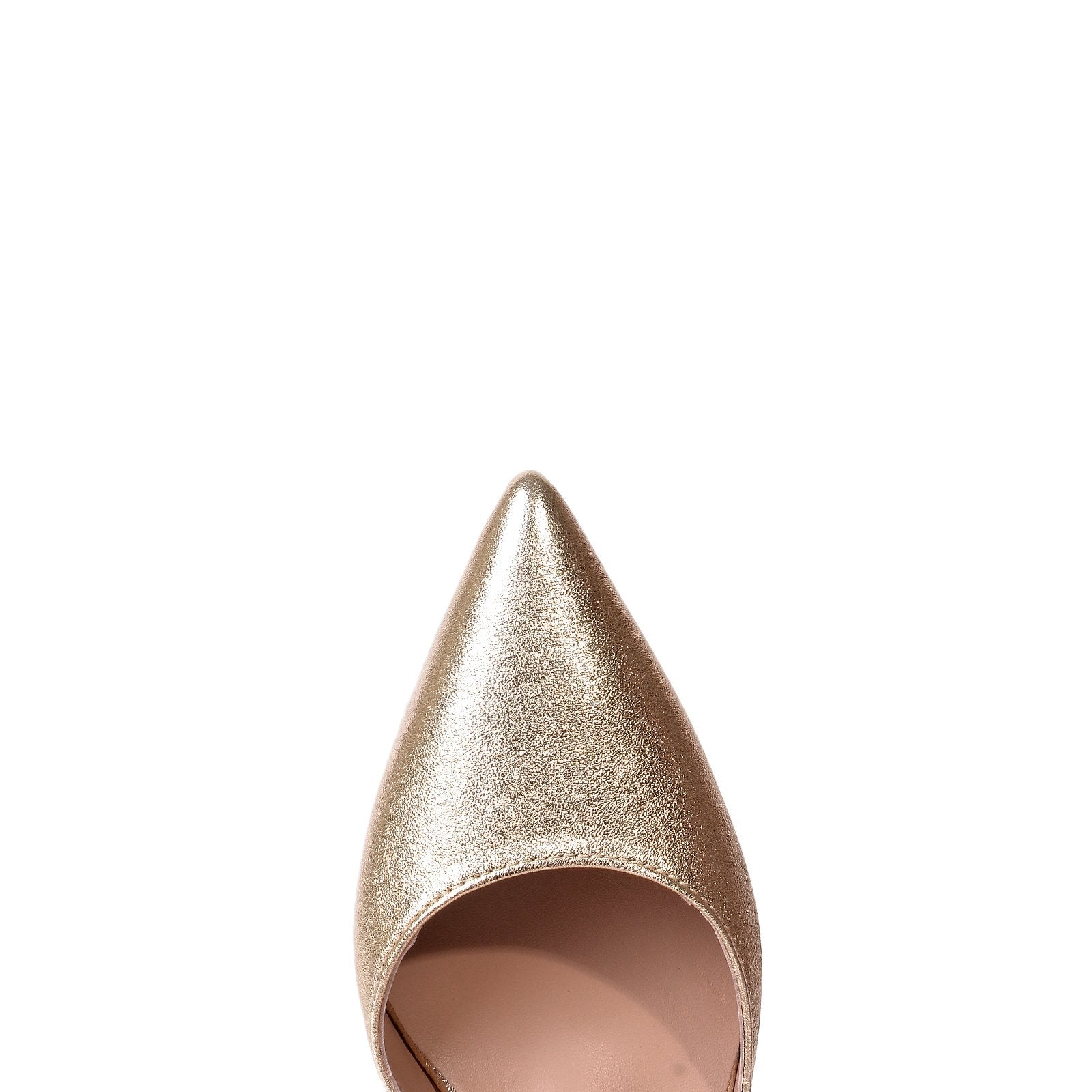 Viki Metallic Gold Leather Shoes Heels 790-015-1 - 5